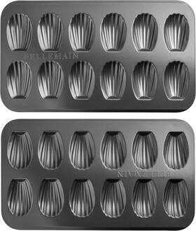 91179 Home & Kitchen Store Bellemain Madeleine Pan 12-well Mold Makes 12 Cookies No