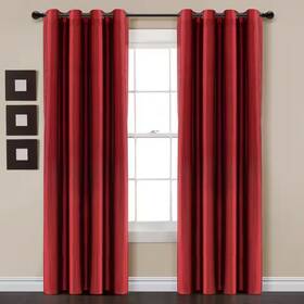 Homeboutique 313022553547 Insulated Grommet 100% 52 Inch W X 95 L Blackout Faux Silk Window Curtain Pan
