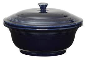 105-495 Homer Laughlin Fiesta 70-ounce Covered Casserole Cobalt