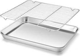Homikit 445040583589 Baking Sheet With Wire Rack 16 Inch X 12 Stainless Steel Cookie Sheets Homikit 445040583589 Baking Sheet With Wire Rack 16 Inch X 12 Stainless Steel Cookie Sheets