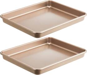 Hongbake 445005494400 2 Pack 11 X 9 Inch Toaster Oven Pans And Trays Small Baking Sheet Set Hongbake 445005494400 2 Pack 11 X 9 Inch Toaster Oven Pans And Trays Small Baking Sheet Set