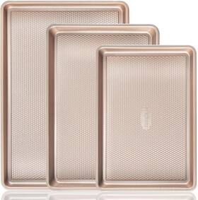 Hongbake 445015088071 Baking Sheet Pan Set Cookie Sheets For Oven Nonstick Half/quarter/jel