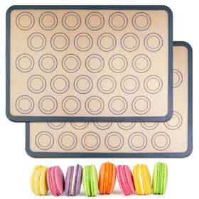 Aodis4090 Hoomil Macaron Silicone Baking Mats Non-stick Reusable Food Safe Half Sheet Size