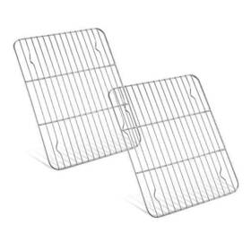 Houok Co. Ltd 670494649551 Baking Cooling Racks Set Of 2 Stainless Steel Rack Cookie