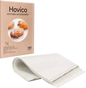 Hovico 445022037000 130pcs Parchment Paper Baking Sheets 9x13 Inch Precut Non-stick Parchme Hovico 445022037000 130pcs Parchment Paper Baking Sheets 9x13 Inch Precut Non-stick Parchme