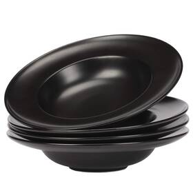 Hoxierence 782905784062 Ceramic Wide Rim Soup Bowls 10 Oz Matte Pasta Suitable For Salad