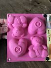 Hsf03a Silikomart Silicon Baking Mold Teddy Bears And Hearts 8051085050994