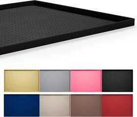Hubulk 445004162133 Waterproof Dog Feeding Mat - Non-slip Spill-proof 24 Inch X16 Black