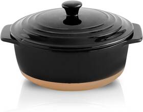 Hvh 744110894943 Ceramic Casserole Dish With Lid Oven Safe 2 Quart Round Set