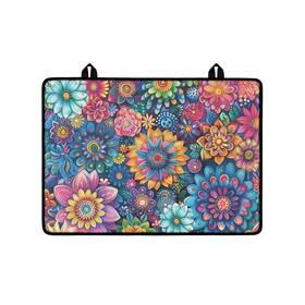 Hwz-czc82-26454 Hwzdsyxl Boho Mandala Lotus Hippie Flower Print Electric Stove Top Cover Thick Inducti
