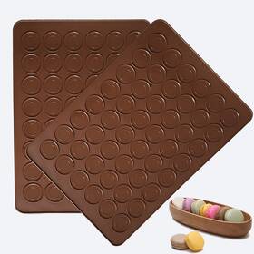 Hycsc48smbm Hycsc 48 Capacity Silicone Baking Mats Non-stick Macaron Bpa Free
