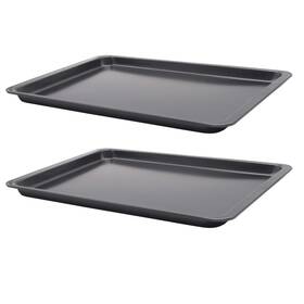 Hytk 763231074256 2pack Non Stick Carbon Steel Baking Sheet Cookie Tray Toaster Pan 10x14.5 Inch