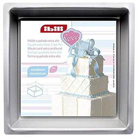 Ibili 411922089509 Cake Pan Square/extra Deep 15x10 Cm 15 X 10 Silver