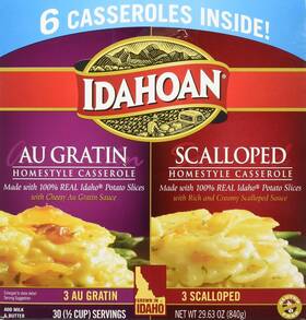 Idahoan 029700554996 Au Gratin And Scalloped Homestyle Casserole Potatoes Made With