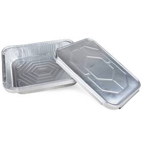 Wp-5122-l-10 Idl Packaging Half-size Aluminum Steam Table Pans With Lids - Medium 13 Inch X 11 2 Pack