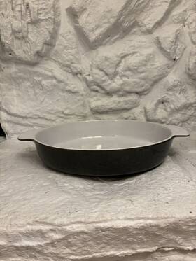 1515 Ikea Black And White Ceramic Baking Dish 13x10x2.5 Inch #221 47