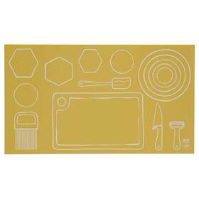 905.518.13 Ikea Tabberas Baking Mat Yellow 28 Inch X17 New