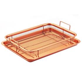 Imountek 616043313610 Crisper Tray Set Non-stick Oil Free Cookie Sheet Air Fry Pan Oven Imountek 616043313610 Crisper Tray Set Non-stick Oil Free Cookie Sheet Air Fry Pan Oven