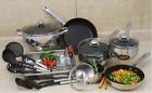 Induction Cookware Set Non Stick Coating Encapsulated Glass Lids Stainless Steel 755897375976