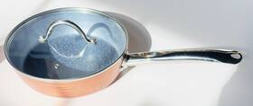 Inspired Home 642709316428 Marble Nonstick Copper 9.5 Inch Covered Saut Pan - New In Box Inspired Home 642709316428 Marble Nonstick Copper 9.5 Inch Covered Saut Pan - New In Box