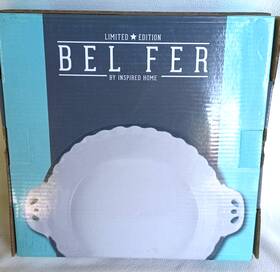 Bf-wec104 Inspired Home Belfer 10.25 Inch Round Enameled Cast Iron Pie Pan Limited Edition By Bf-wec104 Inspired Home Belfer 10.25 Inch Round Enameled Cast Iron Pie Pan Limited Edition By