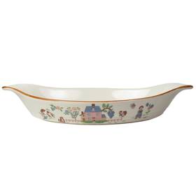 Jamestown 033274253247 Country Home 12.5 By 7 Inch Stoneware Au Gratin Baking Dish Japan