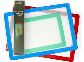Jean Partique 060619855571 Jean-patrique Set Of 3 Silicone Mats For Baking - Macaron Reusable Sheets