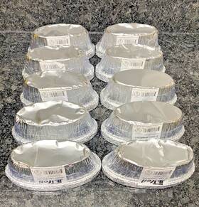 Jetfoil 729940004618 60 Pack Disposable Xtra Small Aluminum Loaf Pan/challah Tin Foil Baking
