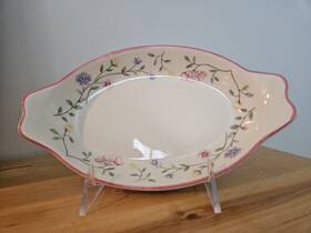 A05230 Johnson Brothers Summer Chintz Au Gratin Dish - A La Carte Bakeware Htf Mint