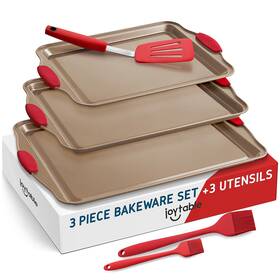 Joytable 840217778985 Empyrean Bakeware Set - Nonstick With Silicone Handles And Utensils