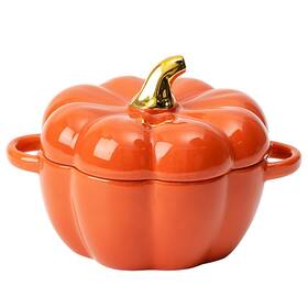 Justup 008258819178 Dutch Oven Pot With Lid Pumpkin Pottery Dessert Saucepan Mini Baking Dish C Justup 008258819178 Dutch Oven Pot With Lid Pumpkin Pottery Dessert Saucepan Mini Baking Dish C