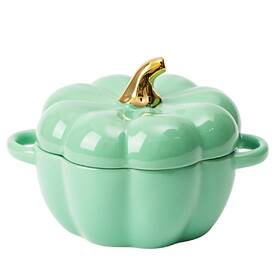 Justup 008258819192 Dutch Oven Pot With Lid Pumpkin Pottery Dessert Saucepan Mini Baking Dish C Justup 008258819192 Dutch Oven Pot With Lid Pumpkin Pottery Dessert Saucepan Mini Baking Dish C