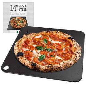 2715656 Juvale Pizza Steel For Oven Platform With Finger Hole 14x14 Inches
