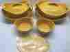 K40999 Bubble Brown Rachael Ray 10 Piece And Stoneware Bakeware Set Yellow