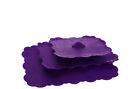 K416090 Temptations Old World Set Of Silicone Lids Eggplant