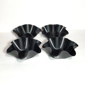 Kafear 788485728090 4 Packs Taco Salad Bowl Maker Molds Nonstick Carbon Steel Tortilla Shell Pans