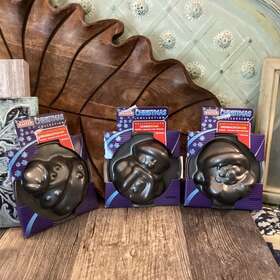 Kaiser 006932658544 Set 3 New Christmas Collection Santa Snowman Tree Pan Cakelet Molds