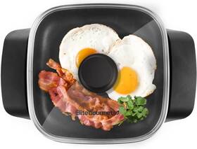 Eg808 Kangoor Express 8 Inch X Non-stick Electric Skillet Dishwasher Safe With Tempered Glass Ve