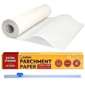 Ca-3850roll-60m-01 Katbite Heavy Duty Parchment Paper Roll For Baking 15 In X 210 Ft 260 Sq.ft