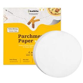 Katbite Heavy Duty Parchment Rounds 4 Inch 200pcs Round Patty Katbite Heavy Duty Parchment Rounds 4 Inch 200pcs Round Patty