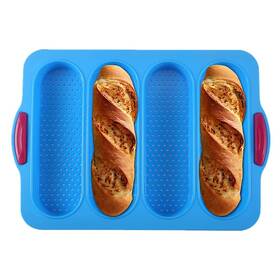 Ch-gzub-7k89 Keepingcoox Nonstick Silicone Baguette Pan French Bread Baking 3 Wave Loaves Each Loaf 11