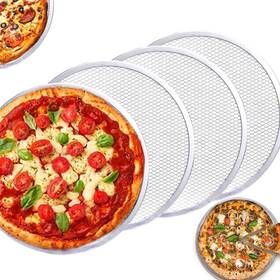 12in4p Kejjnyer 4 Pack 12 Inch Pizza Screen Aluminum Mesh Pan Seamless Baking Tray