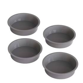 Key-05 Keyfive Silicone 5 Inch Cake Pan Round Set Of 4 Small Pans