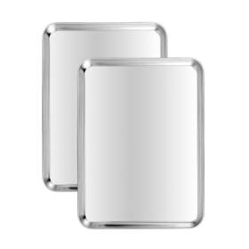 Bs01b Kichwit 2 Pcs Stainless Steel Baking Cookie Sheet Pan 17.5 X 13 1.1 Inch Nonstick