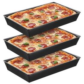5229aheq5441 Kifmurase 3 Pack Detroit Style Pizza Pan 15.7 X 9 Inch Non-stick Rectangle Deep Dish 5229aheq5441 Kifmurase 3 Pack Detroit Style Pizza Pan 15.7 X 9 Inch Non-stick Rectangle Deep Dish