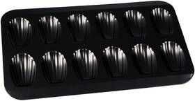 Kilimazart 764560061863 Nonstick Madeleine Pan 12-cup Heavy Duty Shell Shape Baking Black