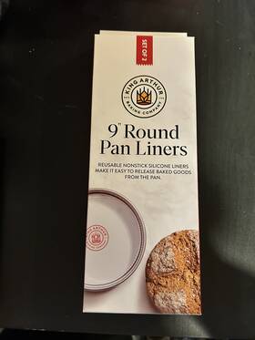 King Arthur 071012506132 Baking 9 Inch Round Cake Pan Liners Reusable Siliconeset Of 2 New