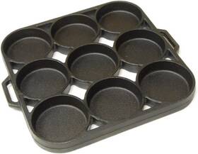 Ci9bpsa King Kooker 081795568128 Model Cast Iron Seasoned Biscuit Pan - 9 Impressions
