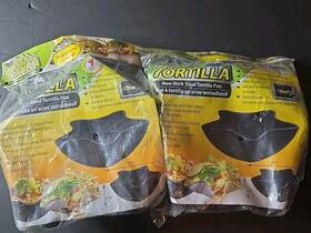 Kitchen 639277153029 Set Of 2 Tasty Tortilla Non-stick Steel Pans By Keepers New