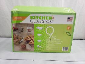 195-94976lib Kitchen Classics New Glass Ovenware Collection Bake Set Rectangle Square Round